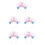 5Stk Party Headpiece Hai Haarband Bunt 1