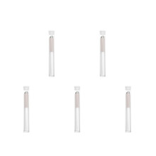 5Stk Weißer Rundkopf Lippenpinsel Silikon Makeup Gloss Balm