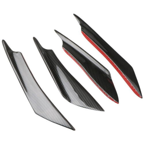 1Set ABS Carbon Stoßfänger Spoiler Schwarze Autoteile
