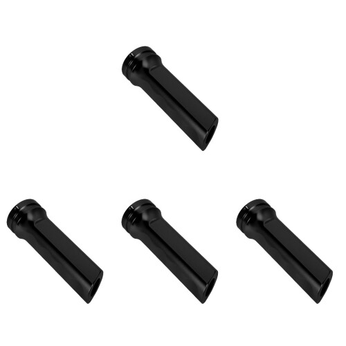 4Stk Handbremsverkleidung Auto Schwarz Aluminium Robust