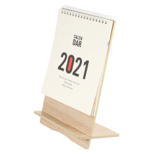 Multicolor Holz Standkalender Mit Und Telefonhalter