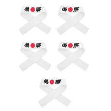 5Stk Vielseitiges Japanisches Stirnband Für Sushi Ninja Karneval