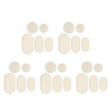 25Stk Holz Basisplatte Beige Oval Für Stricktaschen Und Korbwaren