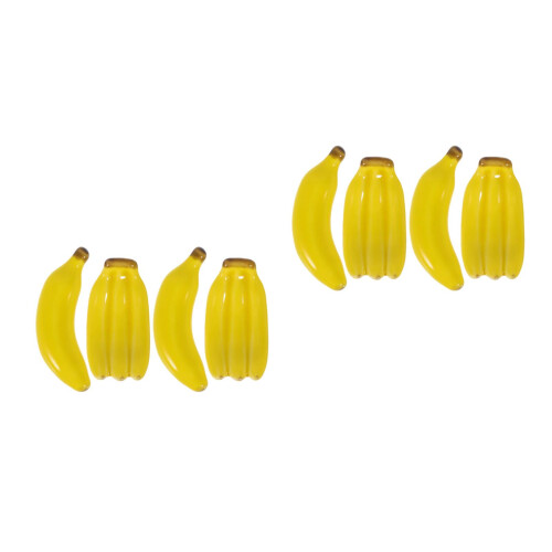 2Stk Gelbe Keramik Bananenform Stäbchenhalter &