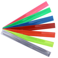 7Stk Leuchtende PVC Kinder Slap Armbänder, Party Clap Ringe