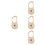 4Sets DIY Holz Harfe Set Für Kinder Anfänger 7 Beige Kit 1