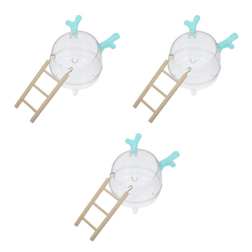 3Stk Hamster Badezimmer Holz Sandbad & Schlafplatz Set