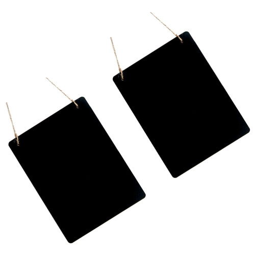 2Stk Schwarze Holz Mini Doppelseitig Leicht Hängen