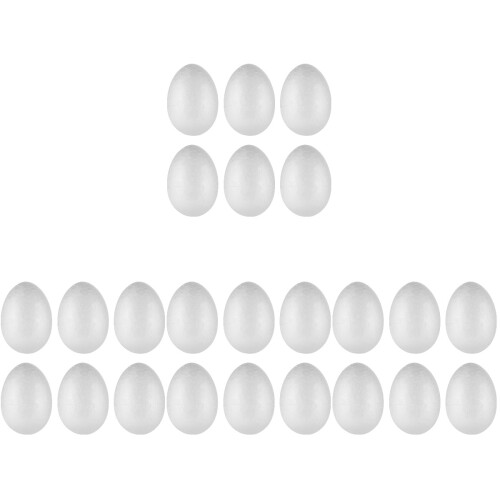 4Stk Weiße -Eier Für Ostern Und Partydeko