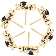 6Stk Goldene Abschlusskappen Cake Topper Aus Für Kuchen