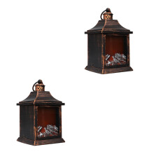 2Stk Halloween Deko Lampe Mit Kunststoff, Simulation , Bunt