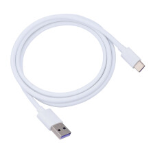 1Stk Weißes Type-C Schnelllade- Datenkabel Aus Nylon Für Handy