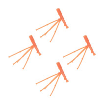 4Stk Detailreiche Mini Teleskope Mit Stativ Puppenhaus Zubehör Orange