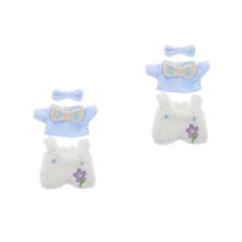 2Sets Niedliche Schlafanzüge Aus Polyester Für Plüschtier Deko