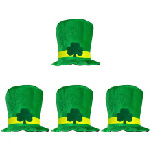 4Stk Festlicher St Patrick Party Hut Grün Für Selfie Und