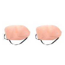 2Stk Pink Kunststoff Fake Po Kostüm Accessoire Prank