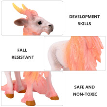 Weißes PVC Einhorn Tierfigur Kinder Lernspielzeug Langlebig