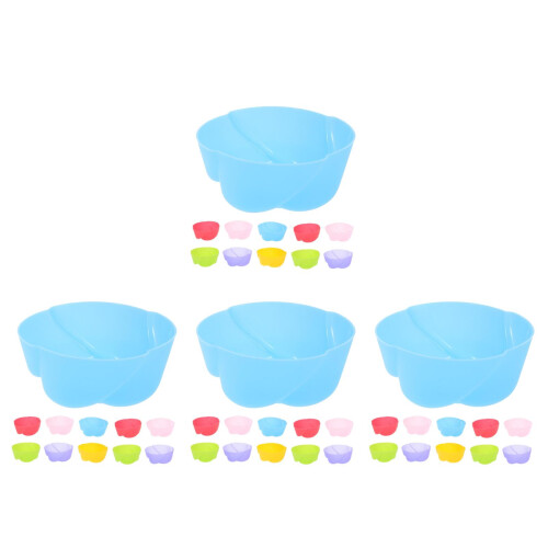 48Stk Rose Backform Silikon Set Muffinförmchen Für Desserts