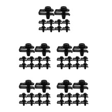 5Sets Schwarze Metall U-Muttern Clips Auto Motorhauben Befestigung Set
