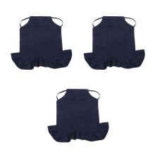 3Stk Hühnerschutz Denim Sattel Schutzkleidung Hühner Komfortabel Blau