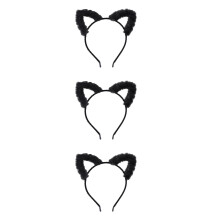 3Stk Haarband Katzenohren, Leichtes Dekoratives Stirnband