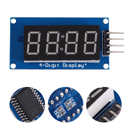 2Stk Digitales 4-Stelliges LED Display Modul Resin Rgb Heimgerät