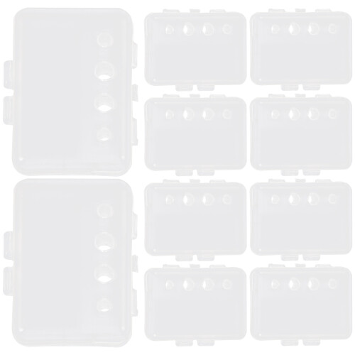 20Stk Zahnbürstenkappen Transparent Strohfaserschutz Für