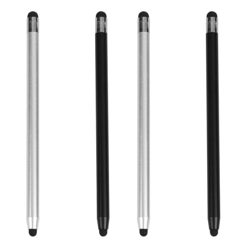4Stk Doppelseitiger Stylus Pen Für Tablet Handy, Schwarz