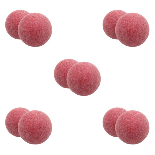10Stk Rote Mini Tischkicker Bälle Resin, Griffig, 1