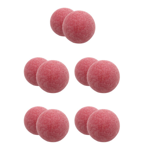 10Stk Rote Mini Tischkicker Bälle Resin, Griffig, 2