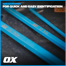 OX Pro Long Arm Hex Allen Key Set 9pc Metric S2 Steel Ball End OX-P322609