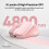 TeckNet TECKNET Bluetooth Mouse, Rechargeable Bluetooth Wireless Mouse(Tri-Mode: BT 5.0/3.0+2.4G), 4800DPI Adjustable, Silent Ergonomic Wireless Mouse for La 4