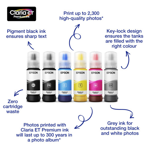 Epson EPSON - 114 EcoTank Photo Black Ink Bottle, 70ml 1