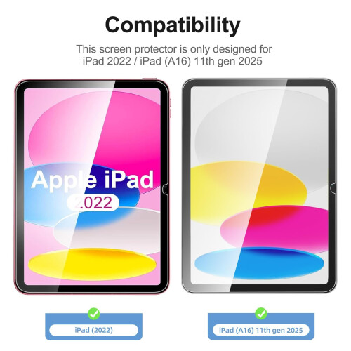 NEW'C for iPad (A16) 2025, iPad (10th Generation) 2022 Screen Protector 1