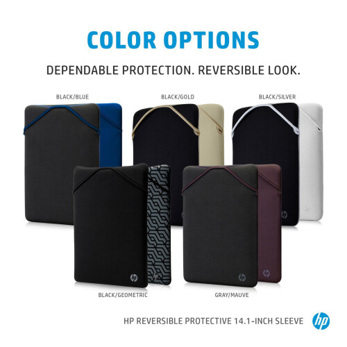HP HP Reversible Protective 14.1-inch Blue Laptop Sleeve 2
