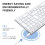 iClever Wireless Bluetooth Keyboard, Keyboard Rechargeable Bluetooth 5.1 Stable Connection to Multi Devices Silent Slim Keyboard for Mac, iPad, iPhon 2