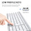 iClever Wireless Bluetooth Keyboard, Keyboard Rechargeable Bluetooth 5.1 Stable Connection to Multi Devices Silent Slim Keyboard for Mac, iPad, iPhon 3