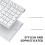 iClever Wireless Bluetooth Keyboard, Keyboard Rechargeable Bluetooth 5.1 Stable Connection to Multi Devices Silent Slim Keyboard for Mac, iPad, iPhon 5