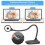 Kitchbai Visualiser, USB Document Camera for Teaching, PC Camera for Classroom with Auto Focus, MIC, LED Light, Image Invert, Fold, for Mac OS, Windo 3