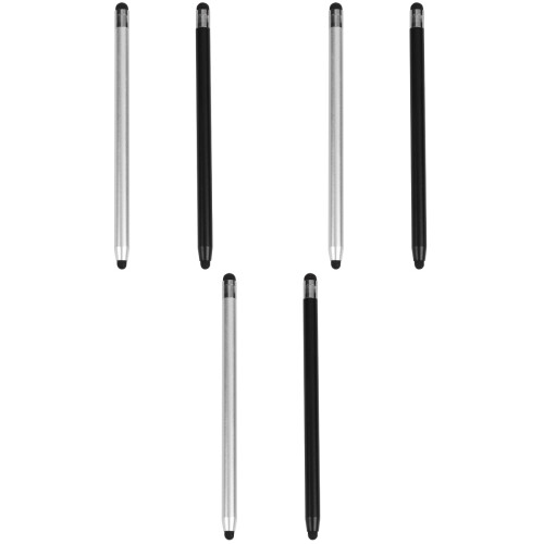 6Stk Doppelseitiger Stylus Pen Für Tablet Schwarz Kapazitiv 1