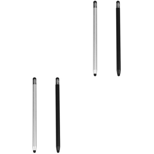 4Stk Doppelseitiger Stylus Pen Für Tablet Handy, Schwarz 1