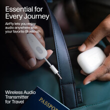 Twelve South AirFly SE Bluetooth 5.0 Transmitter for TV/Airplane to Wireless Headphones – Wireless Adapter for AirPods, Airplane, Car, Gym, Home, Us
