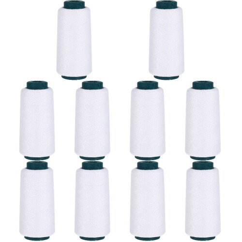 10Stk Polyester Nähgarn Weiß Für Nähprojekte Langlebig 1
