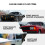 1Set ABS Carbon Stoßfänger Spoiler Schwarze Autoteile 4