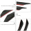 1Set ABS Carbon Stoßfänger Spoiler Schwarze Autoteile 5