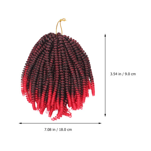 1Stk Rote Spring Braids 30 Stränge Crochet Hair Extensions Für 1