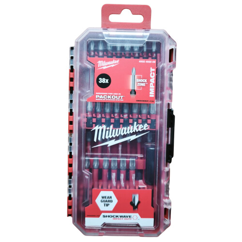 Milwaukee Milwaukee 4932492009 Shockwave Bit Set 38teilig Neue Box Variety Pack 1