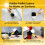 Rubber Mallet Rubber Hammer 12oz, 2Pcs 1