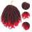 1Stk Rote Spring Braids 30 Stränge Crochet Hair Extensions Für 7