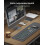 ProtoArc Backlit Bluetooth Keyboard and Mouse for Mac, KM100-A Full Size Wireless Keyboard Mouse for Mac, Multi-Device Rechargeable for MacBook Pro/A 3